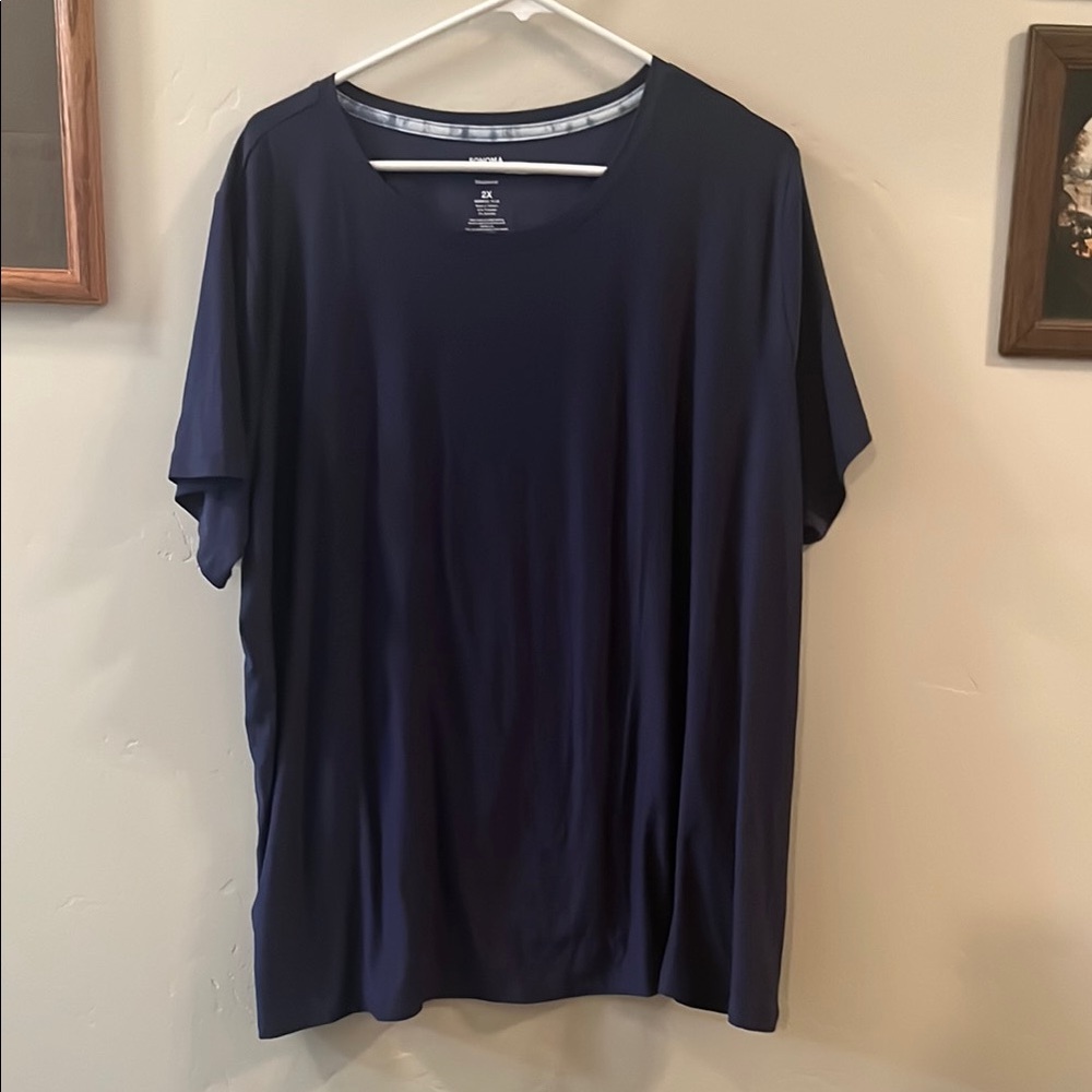 Goodfellow & Co Blue Pajama Top Soft Jersey Knit